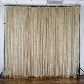 20ft x 10ft Grand Duchess Sequin Backdrop - Champagne