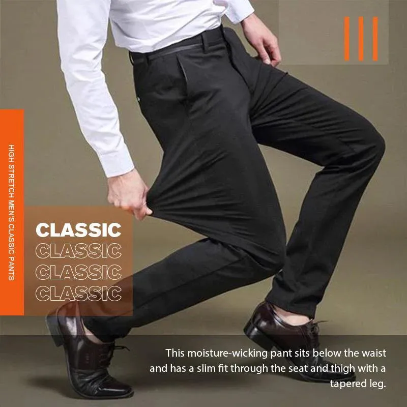 （ACQUISTA 2 SPEDIZIONE GRATUITA）Fliwos Slimastrouser PANTALONI CLASSICI DA UOMO AD ALTA ELASTICITÀ