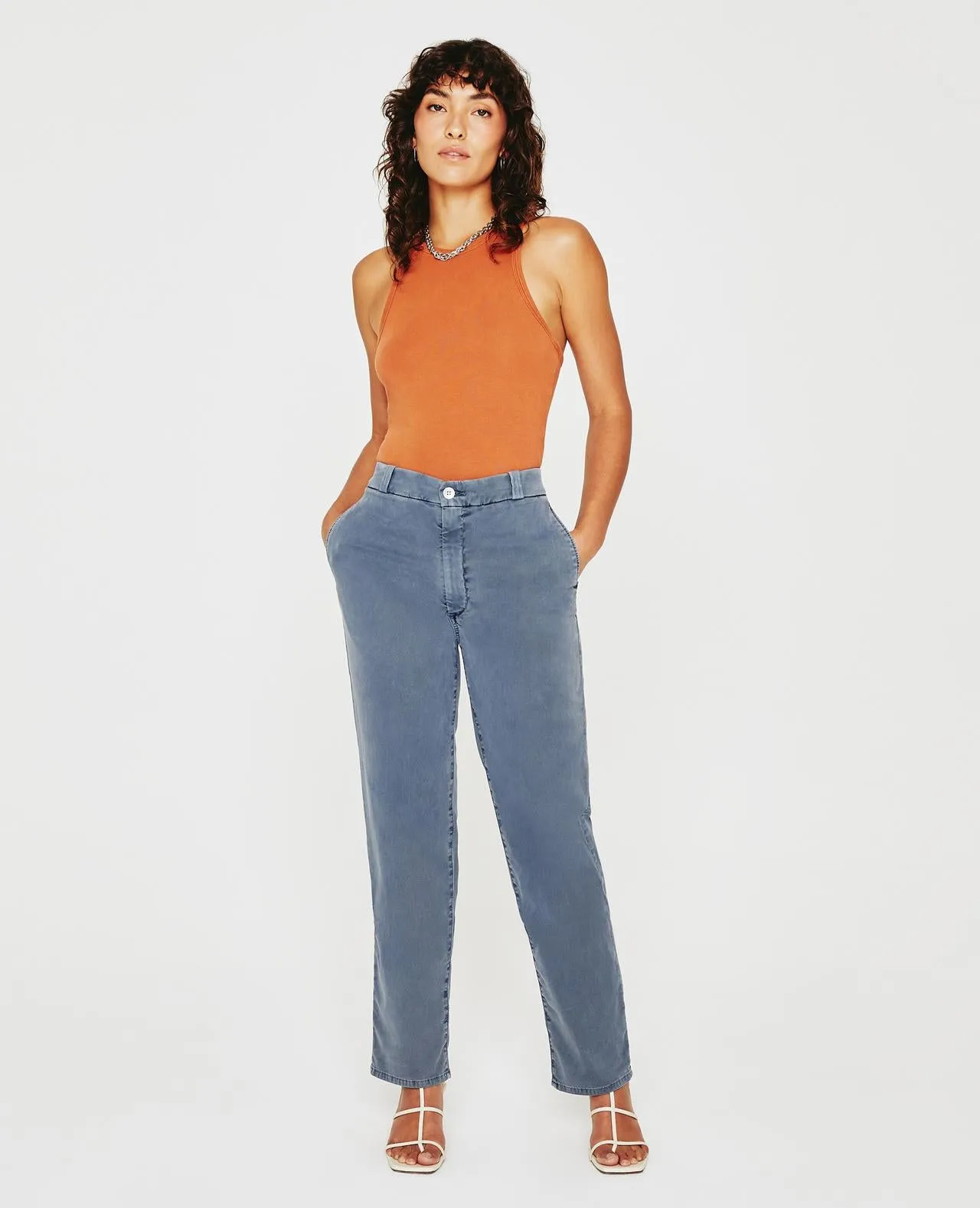 AG Denim Clove Trouser in Sulfur Bohemian Blue