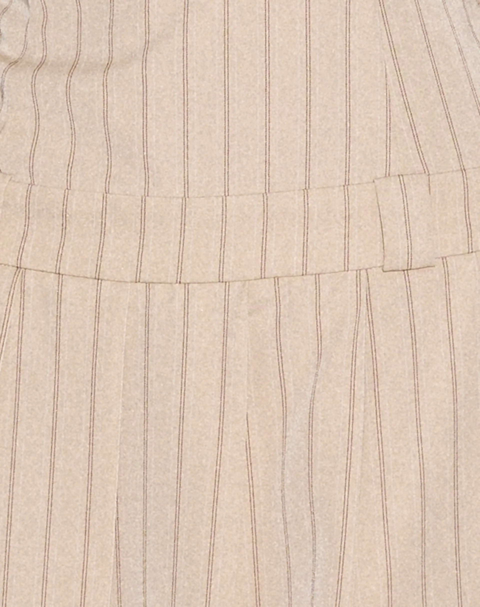 Aldari Bandeau Midi Dress in Tailoring Tan Pinstripe