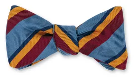 Blue/Burgundy Bruton Stripes Bow Tie - B5554