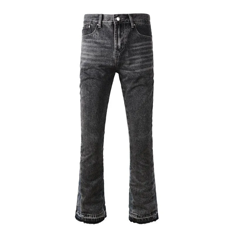 Contrast Color Fashion Men's Retro Jeans