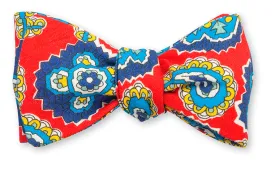 Coral Frampton Paisley Bow Tie - B5282