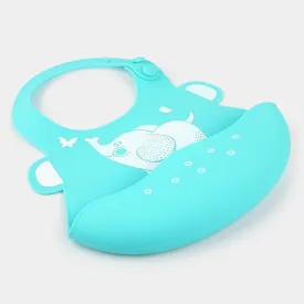 Cuddles Baby Easy Adjustable Silicone Bib-C.Green