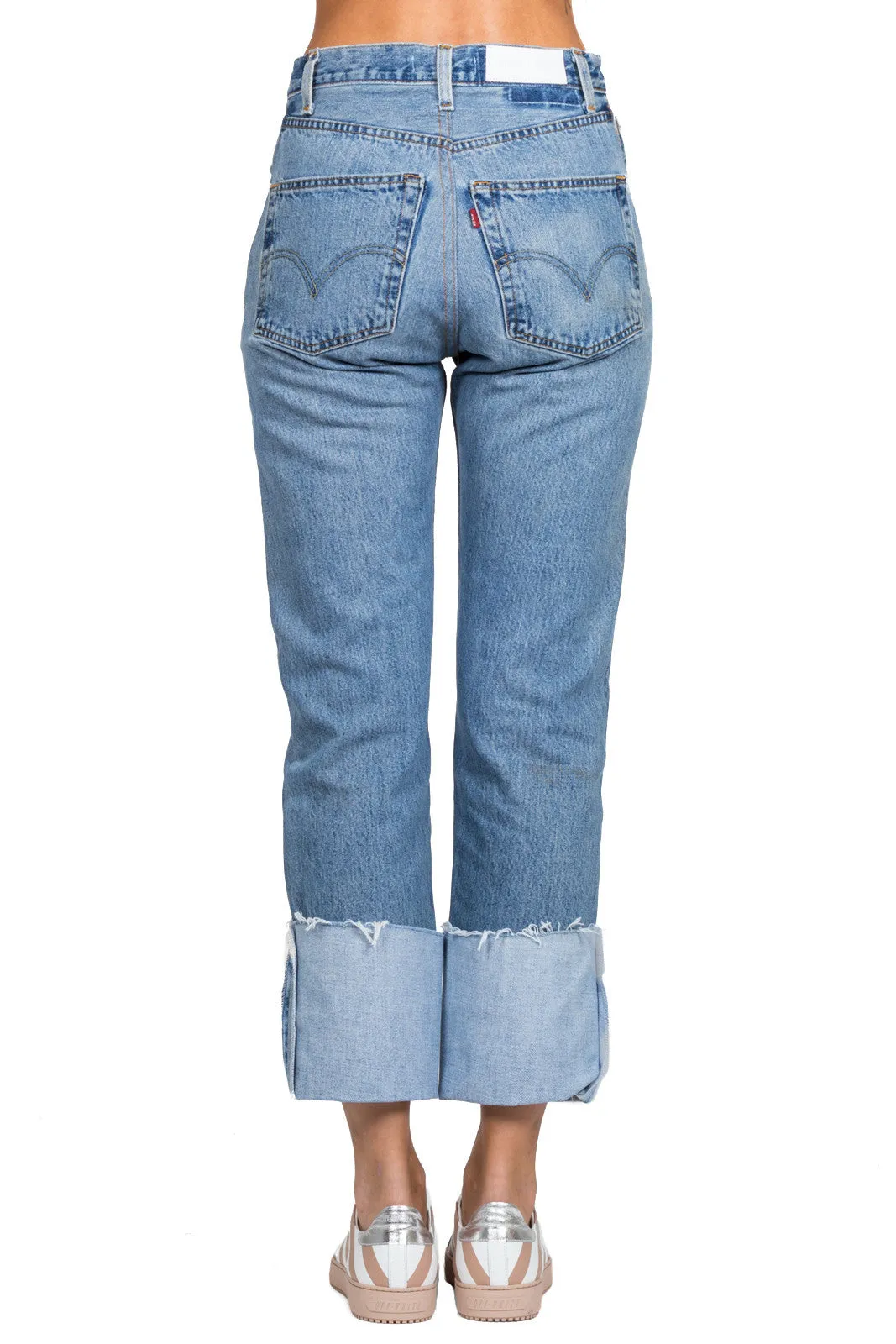 Cuffed Cropped Jeans