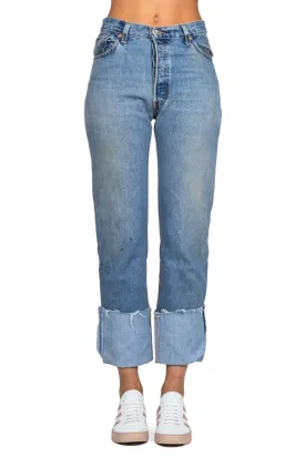 Cuffed Cropped Jeans