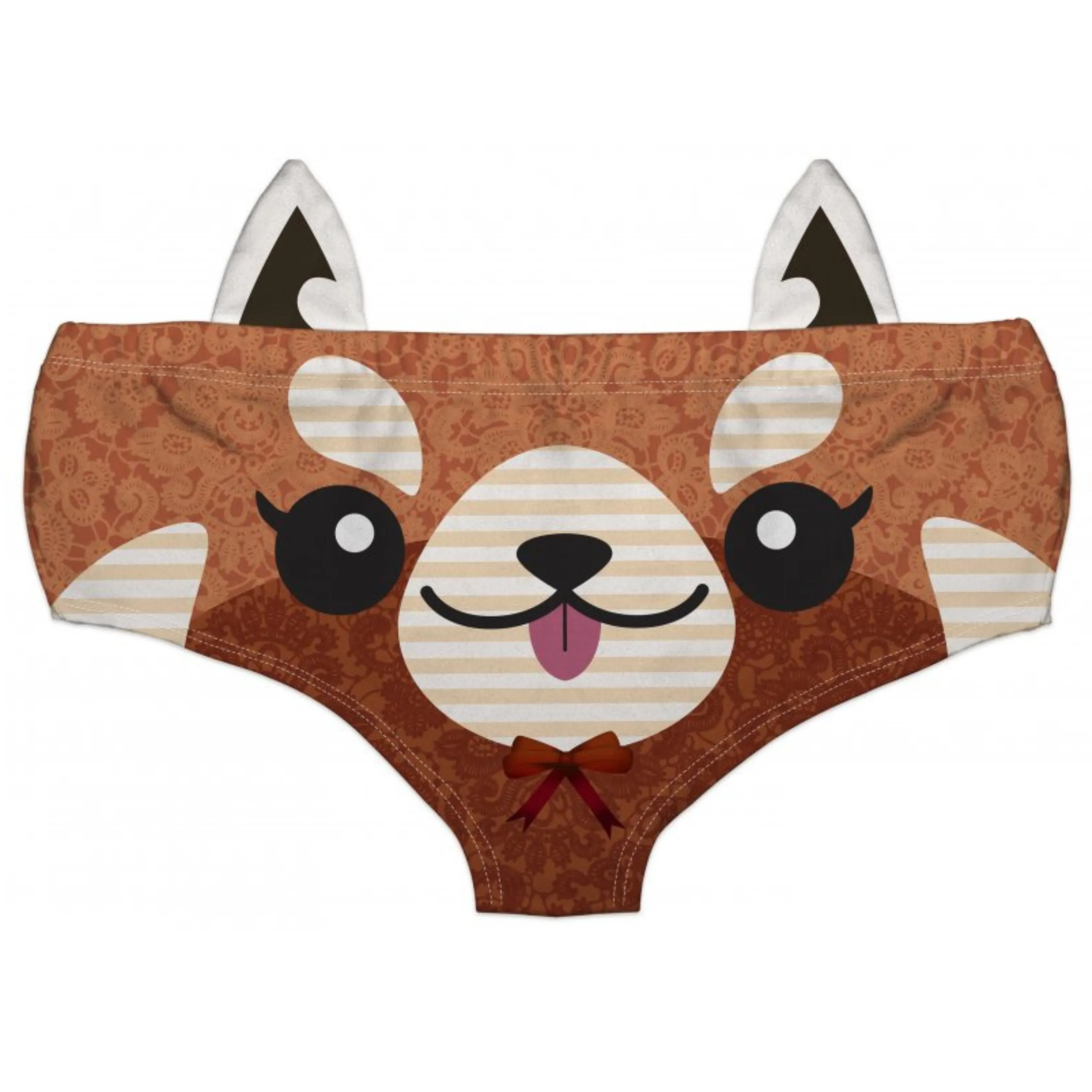 Ear Pantie - Fiesty Red Panda (6-10 UK Size)