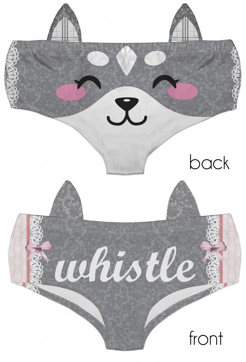 Ear Pantie - Wolf Whistle (6-10 UK Size)