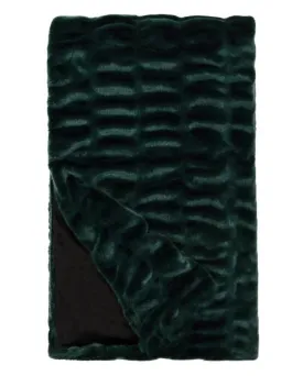 Emerald Mink Couture Faux Fur Throw Blanket by Fabulous Furs