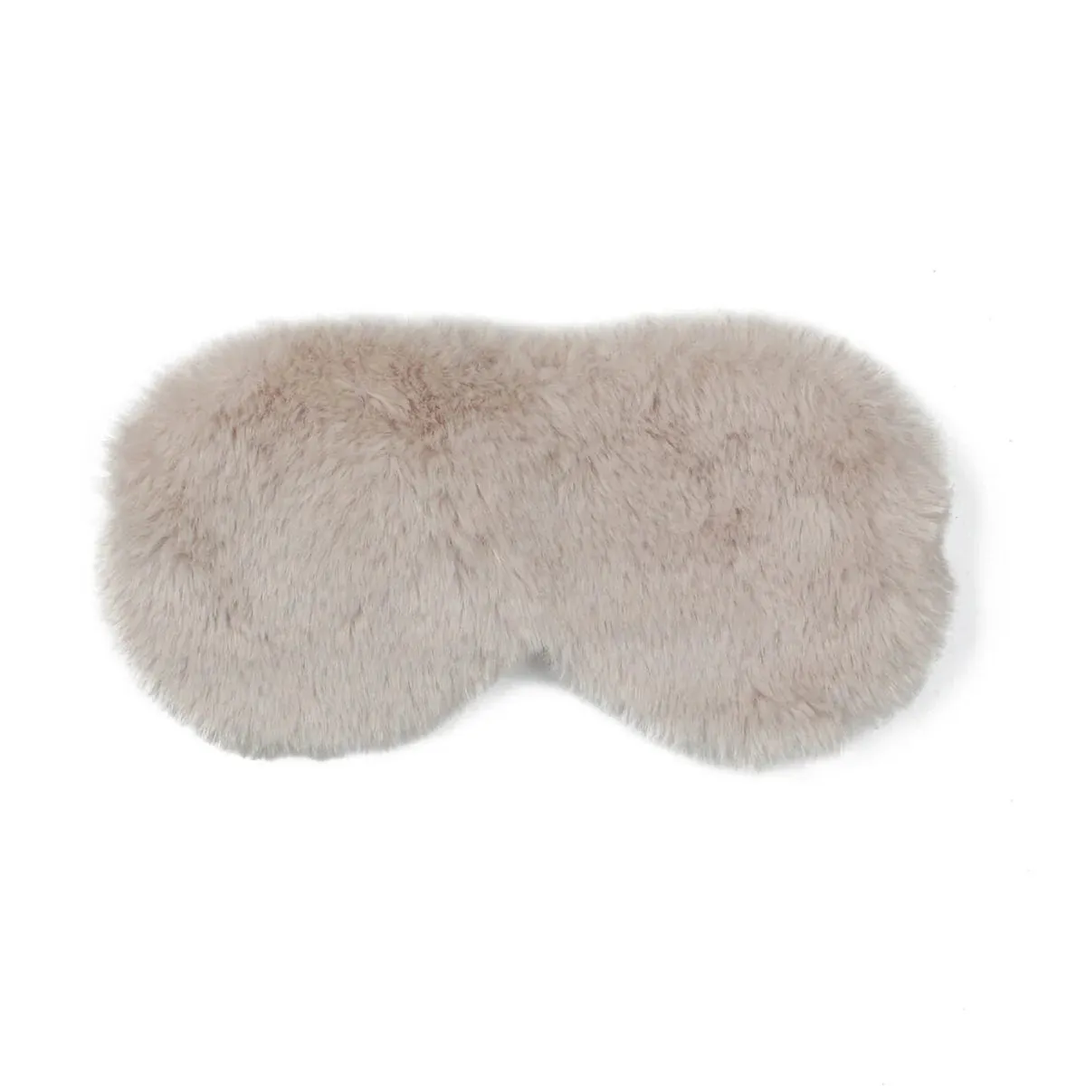 Faux Fur Eye Mask - Cream