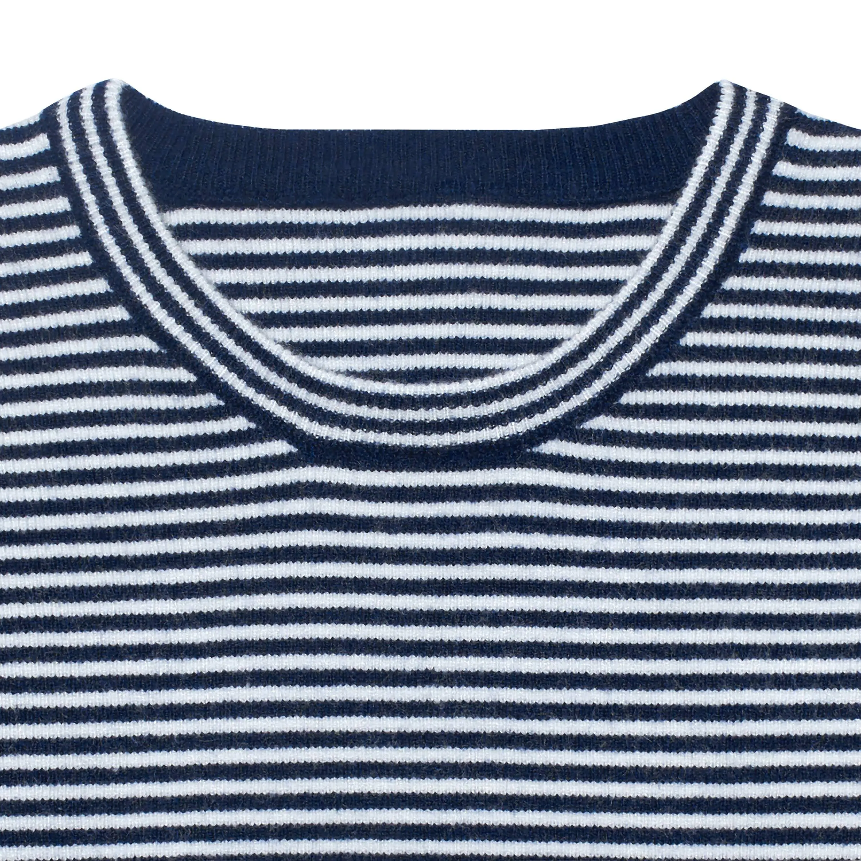 Infant & Toddler Boys Blue Striped Sweater with Pocket