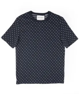 Mid Sleeve Jacquard Dots Tee