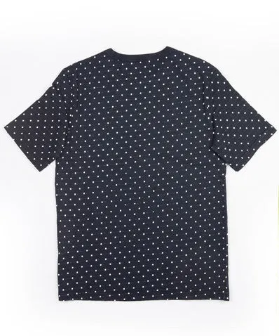 Mid Sleeve Jacquard Dots Tee