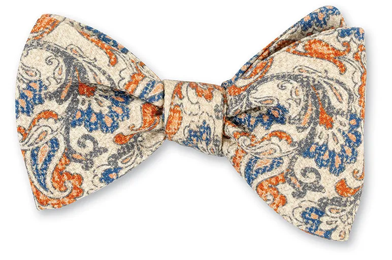 Orange Chester Paisley Bow Tie - B5602