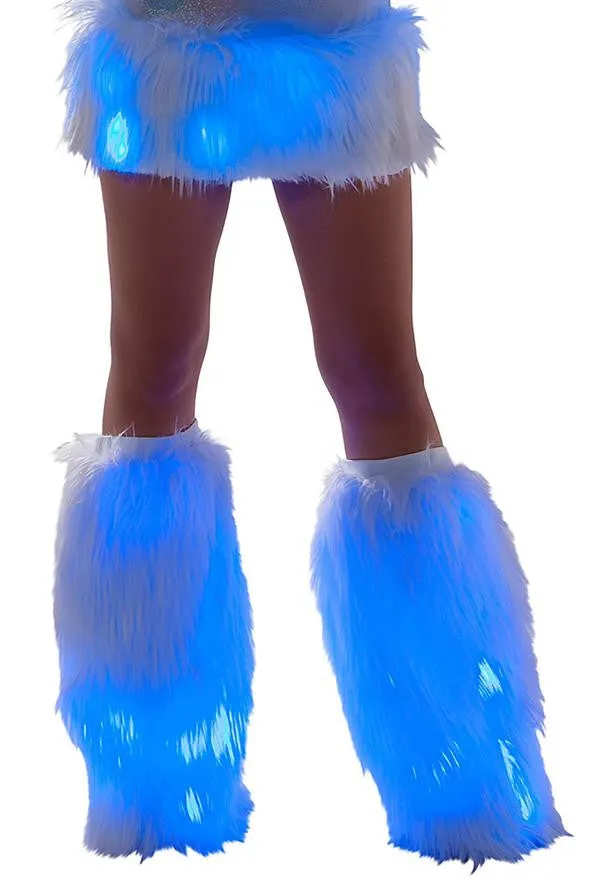 Rave FF429 - Faux Fur Light-Up Legwarmers - J. Valentine