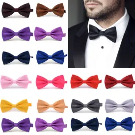 Sale 1PC Gentleman Men Classic Satin Bowtie Necktie For Wedding Party Adjustable Bow tie knot