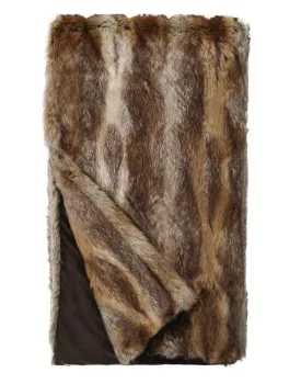 Signature Series Fisher Faux Fur Throw by Fabulous Furs