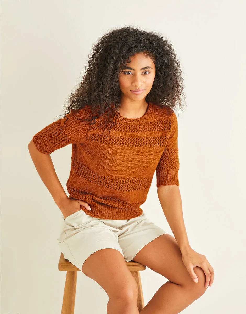 Sirdar - Top in 4 ply - Knitting Pattern 10239