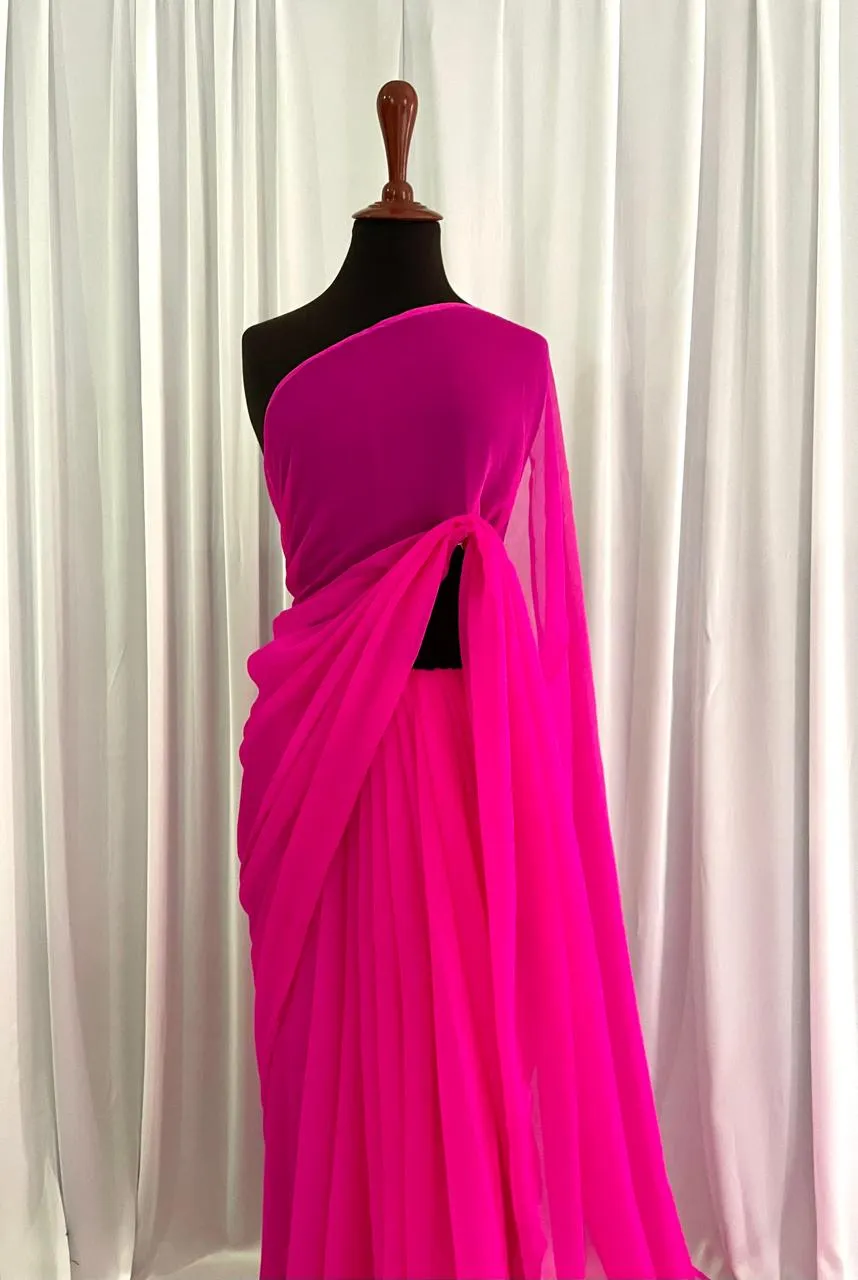 Solid Pure Chiffon: Hot Pink