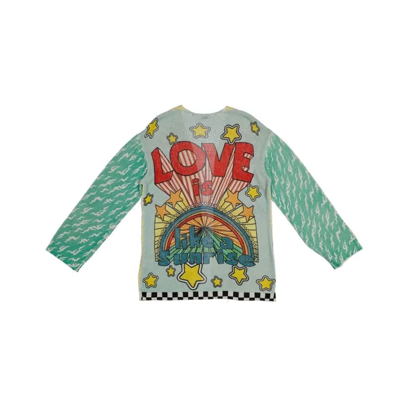 Victoria Love Linen Printed Cardigan