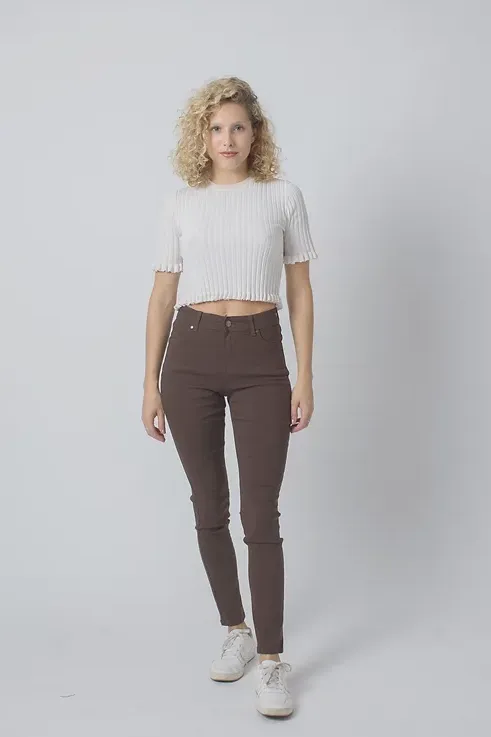 Wakee Stretch Jeans Chocolate